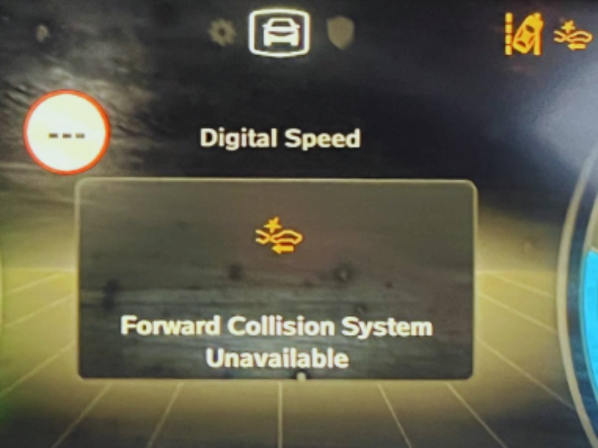 Forward Collision System Unavailable